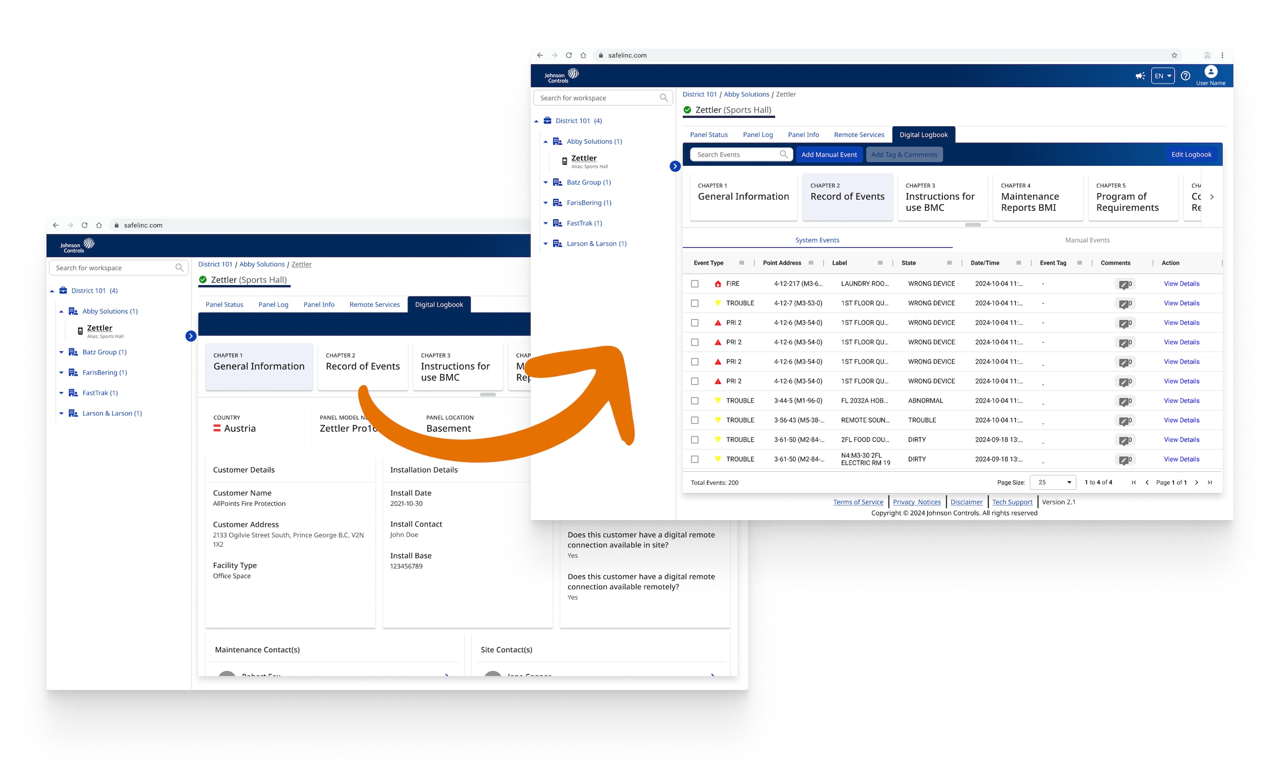 Digital Logbook-Record of Events
