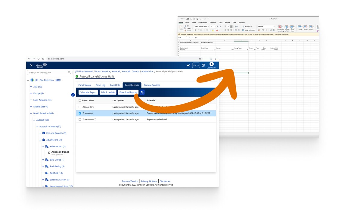 Figure 2 True Alarm Report